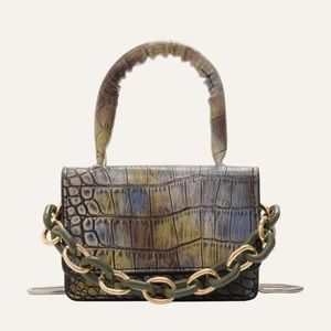 Crocodile Print Mini Purse